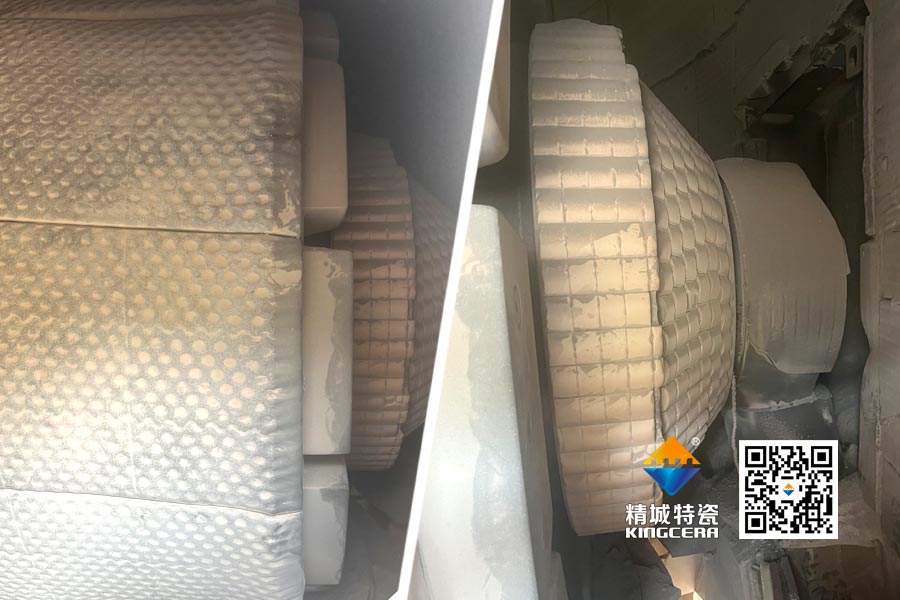 水泥厂磨辊轴ZTA陶瓷；ふ质倜由熘4年以上