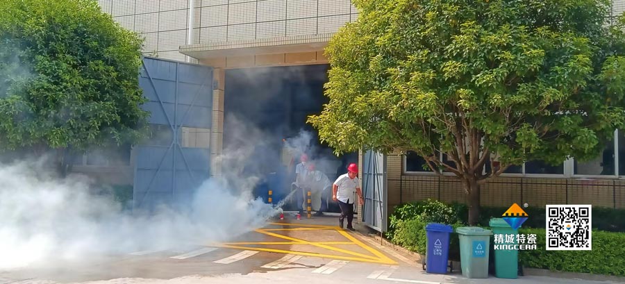 尊龙凯时起劲配合消防联合演练，共筑清静生产防地