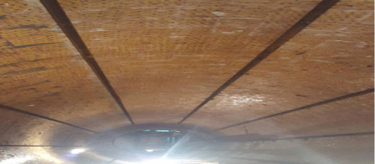 湖北某烧结厂圆筒混淆机使用尊龙凯时耐磨陶瓷衬板