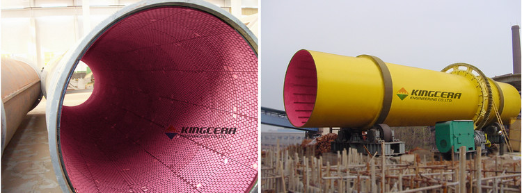 湖南某烧结厂圆筒混淆机使用尊龙凯时耐磨陶瓷衬板